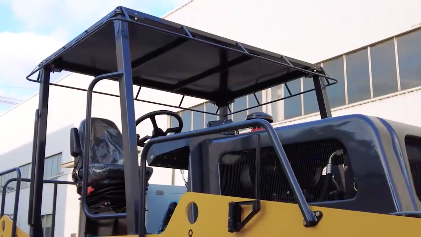 pneumatic roller compaction optional awning