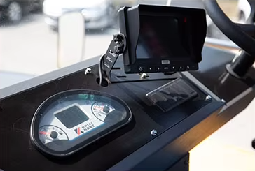 pneumatic tire roller Rearview camera