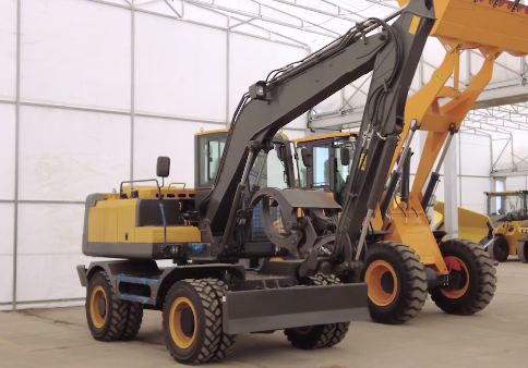WWE50 rubber wheel excavator