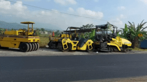 roller machine for road construction In Indonesia