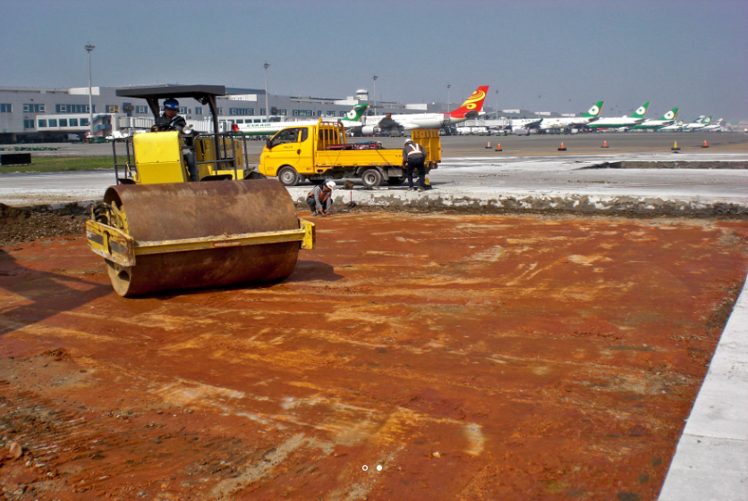 roller used in road construction