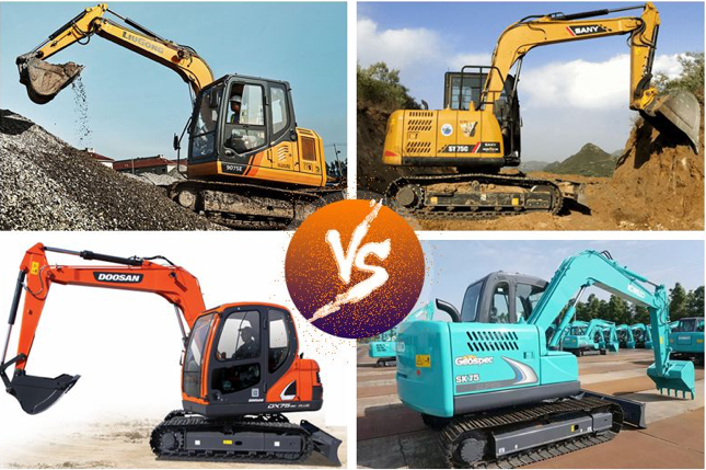 Globle Top 7 Ton Excavator PK: 7 Mini Excavator Comparison