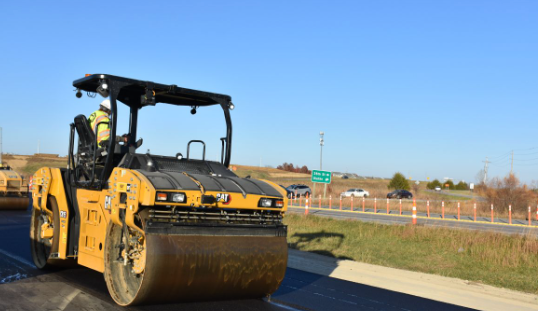 CAT road roller equipment